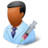 Medical Immunologist Male Dark Icon